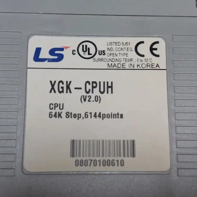 LS XGK-CPUH (V2.0)(V3.7) PLC (재고2대)