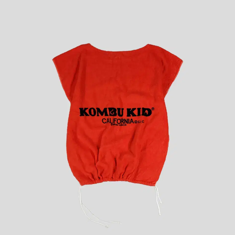 KOMBU KID 레드 야자수 서핑하는 남자 코튼100 테리 타올 슬리브