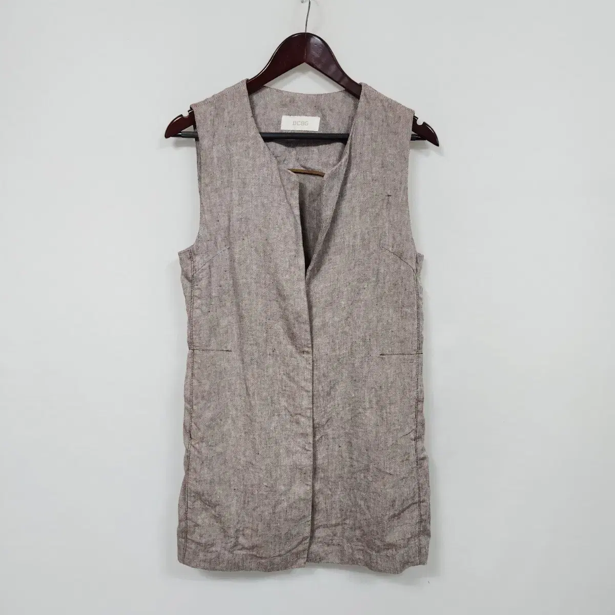 ㅡBCBG Linen Vest Women's 55-0507