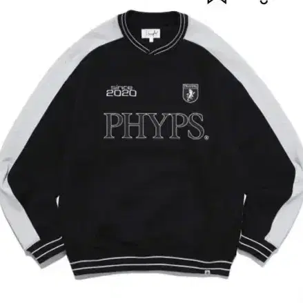 Phyps soccer jersey crewneck black M사이즈