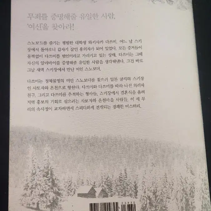 히가시노 게이고 소설 눈보라 체이스