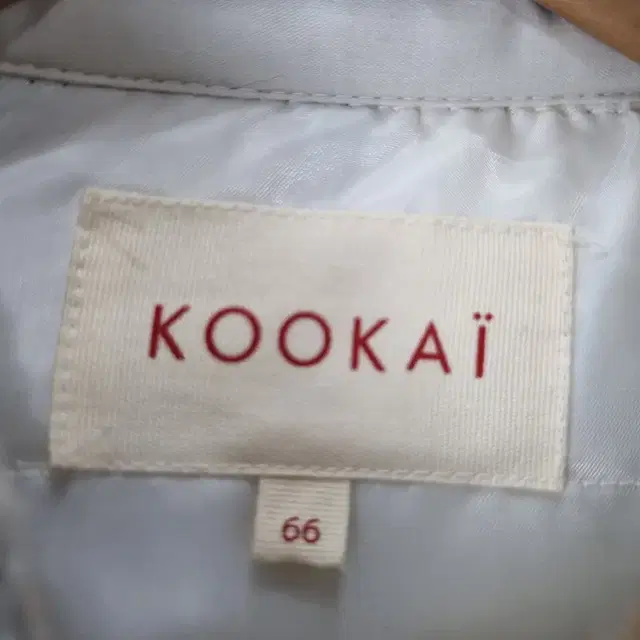 Z4619 KOOKAI 베이지 카라 체크 코트 자켓 여90