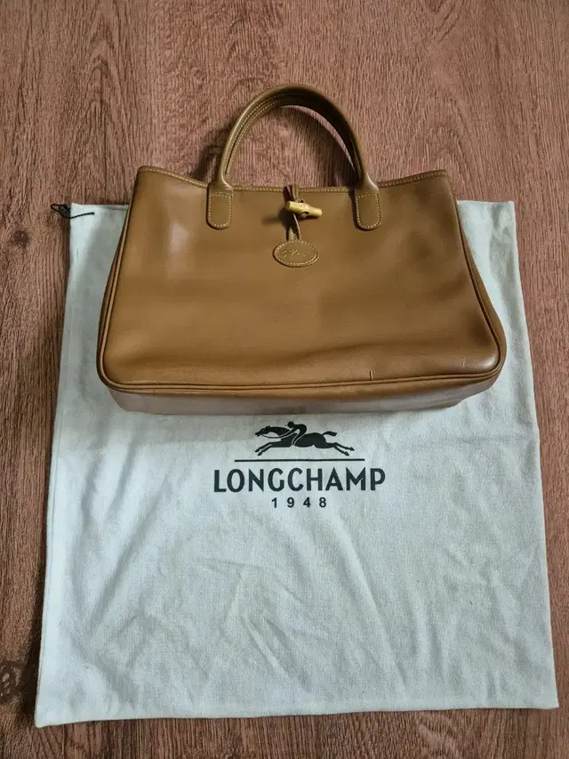 Longchamp ROSEAU LEATHER TOTE 롱샴 레더 토트백