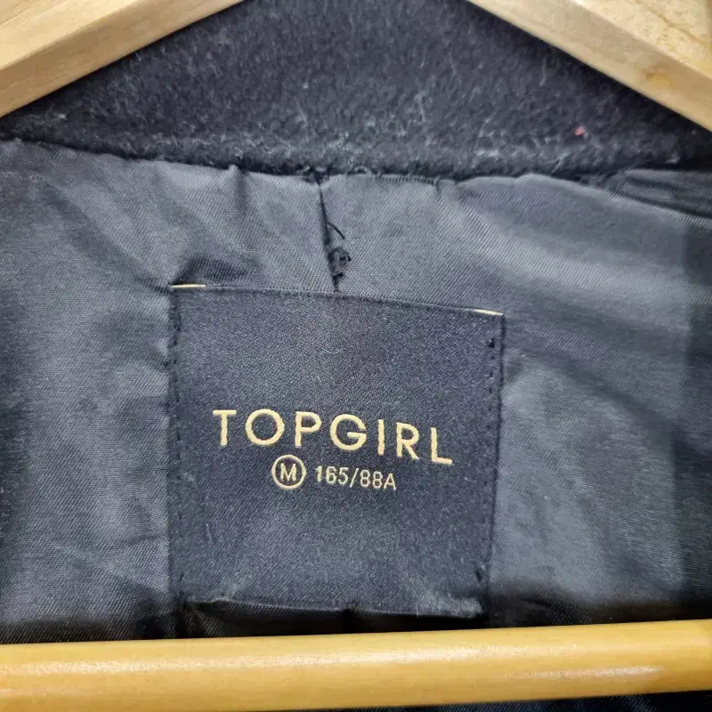 Z4620 TOPGIRL 루즈핏 양모 블랙 롱코트 여88165