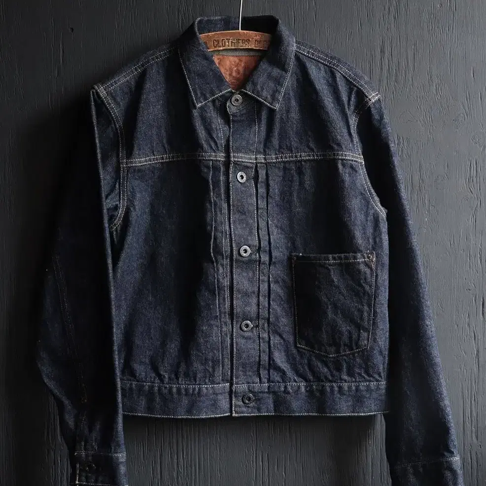 블랙사인 14oz Denim pleats jacket