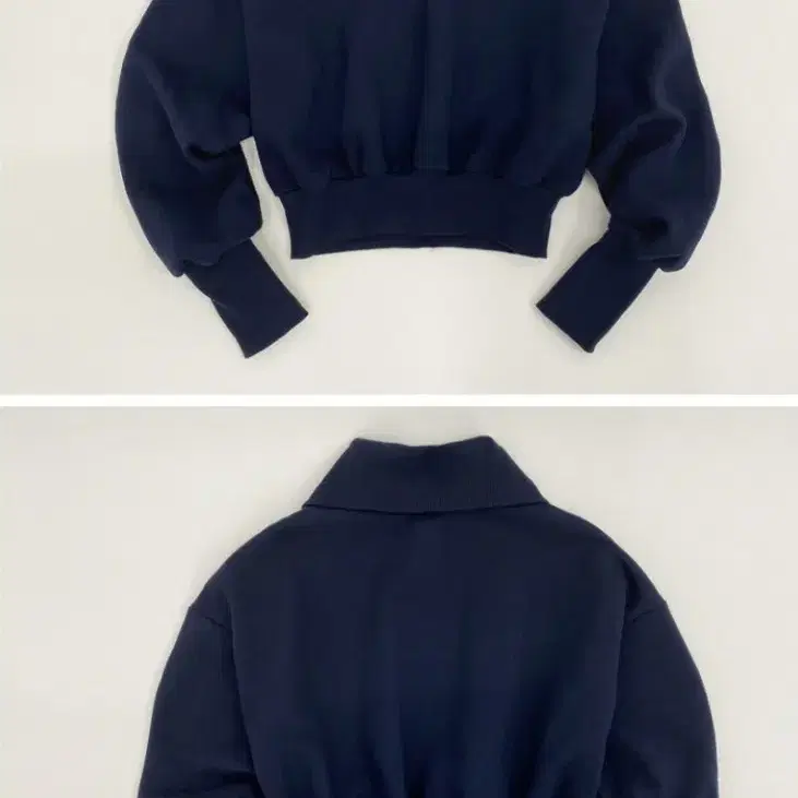 론론-HALF ZIP-UP SWEATSHIRT NAVY