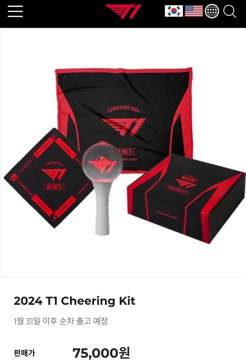 Half-priced Delivery) 2024 T1 T1 Cheering Kit in Bulk