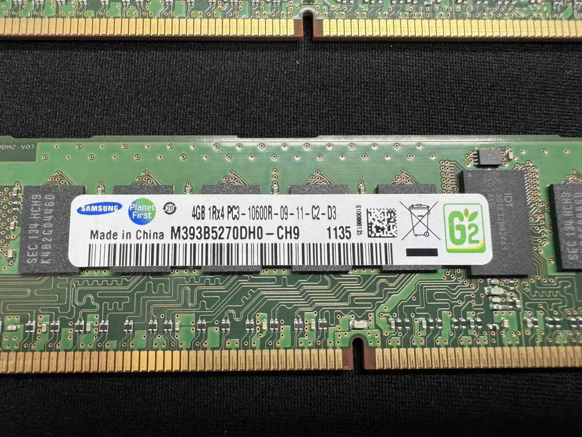 ddr3 ecc(서버용, 저전력), 4gb x 8 32gb팝니다.