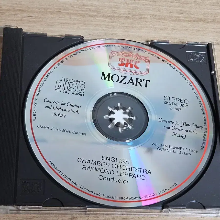 Mozart: Clarinet Con, Con For Flute & Ha