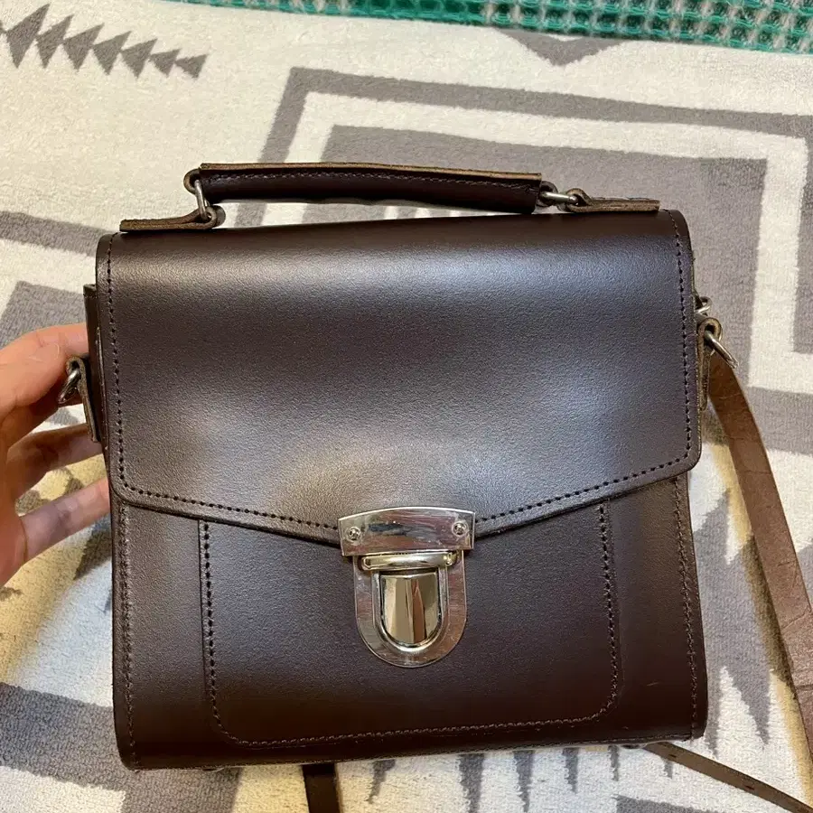 zatchels bag 자첼백 사첼백 핸드백 브라운가방 학생가방