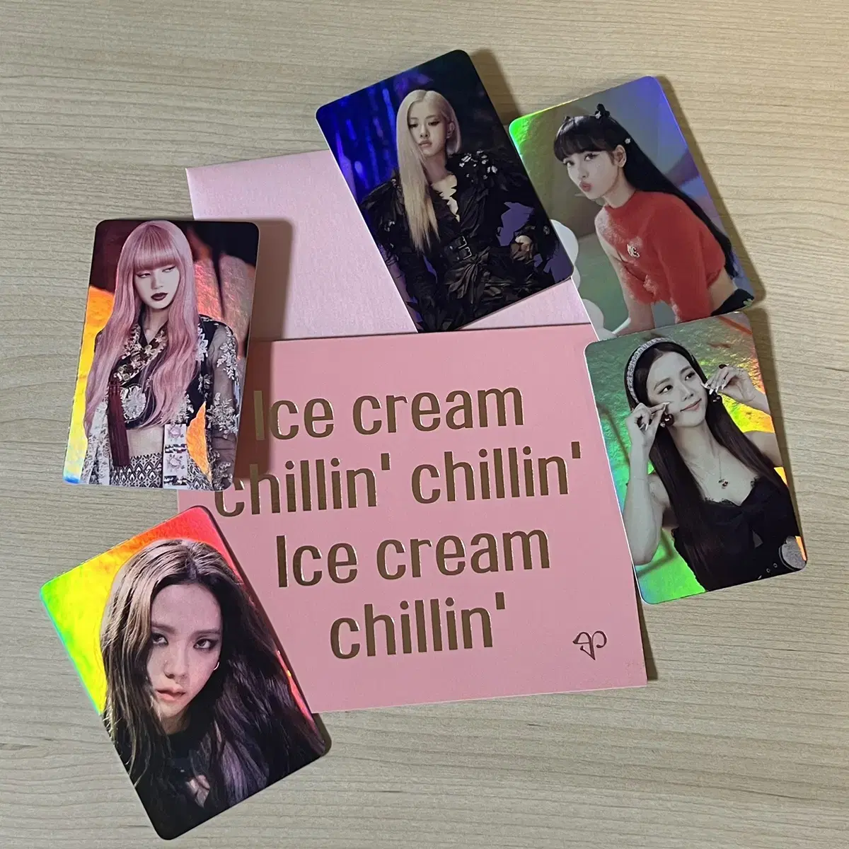 Black Pink lyrics photocard postcard set lyrics photocard