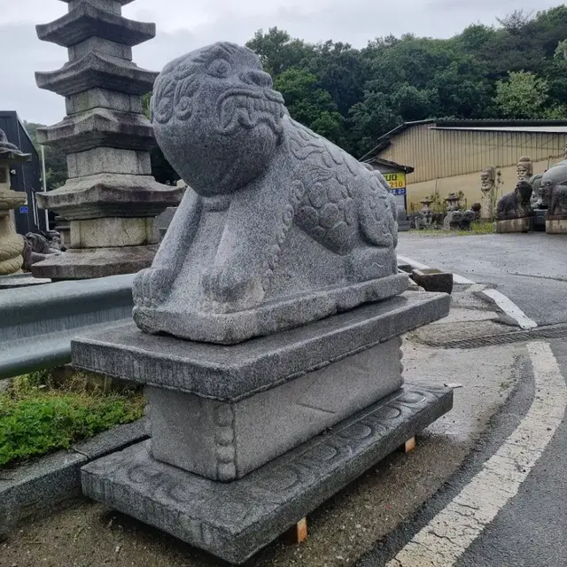 국산 돌해태 해태