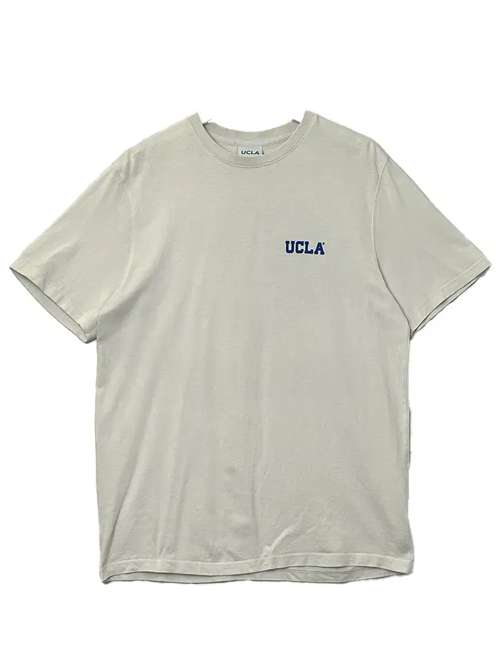 L U.C.L.A. Logo Vahn Short Sleeve Tee White