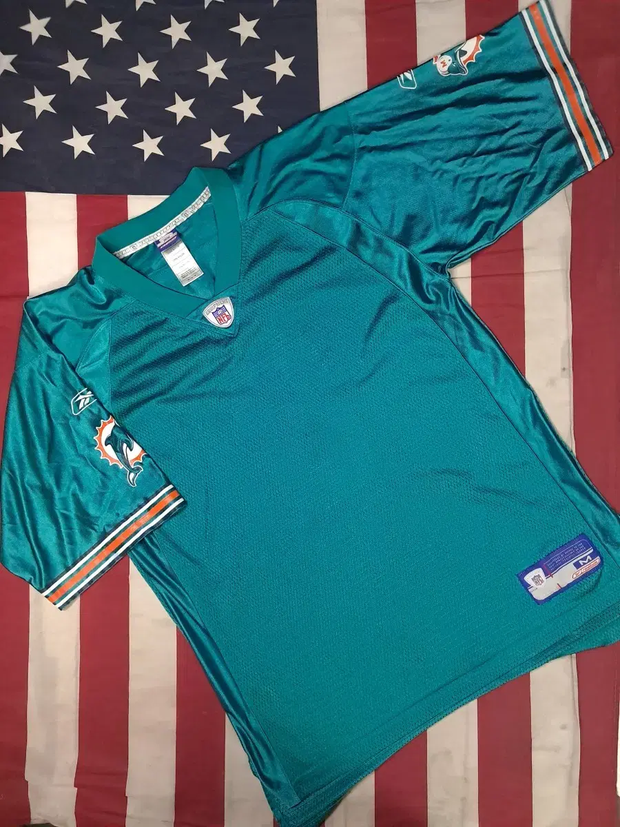 Original 90's ReebokXNFL Miami Dolphins Rugby Jersey