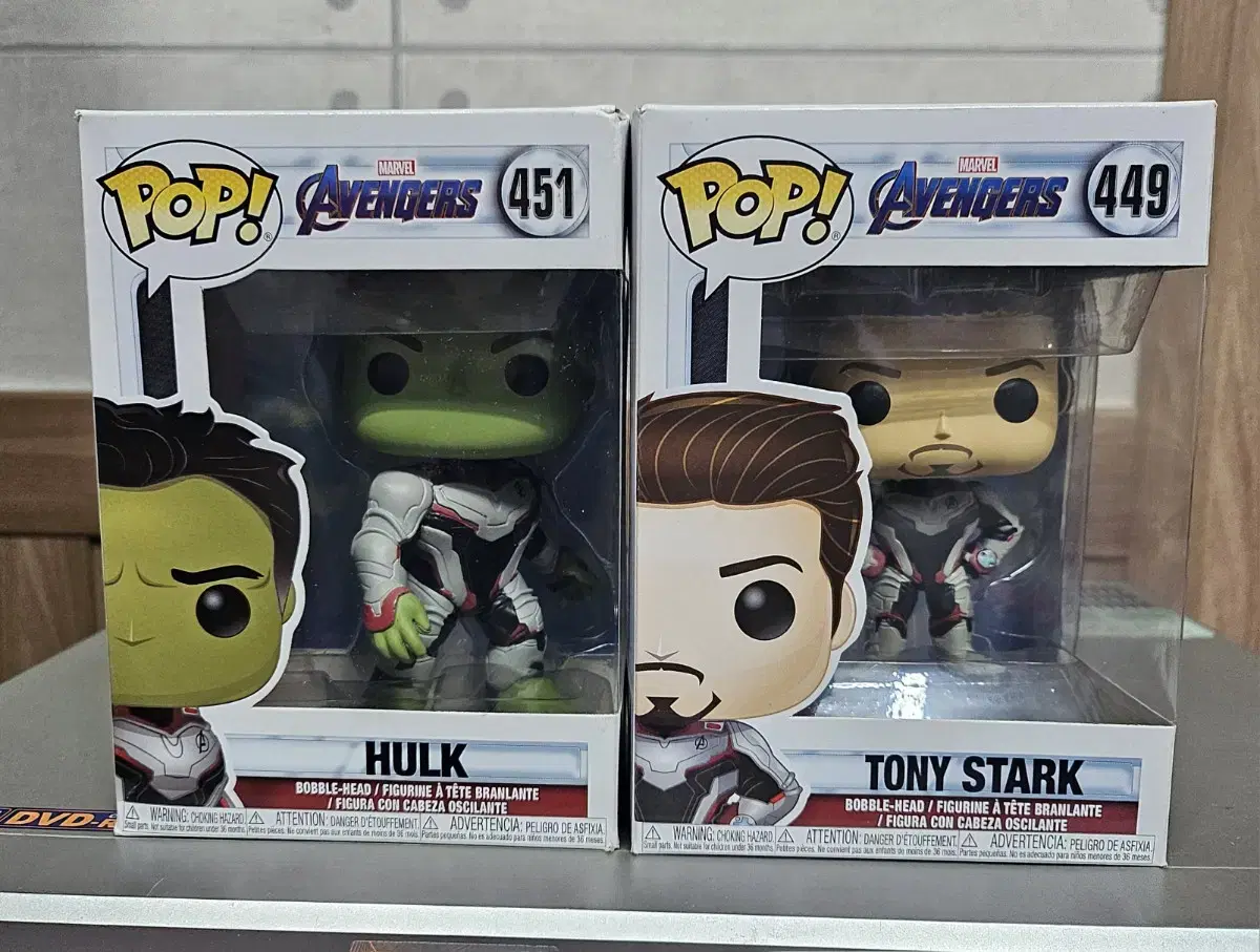 Funko Marvel Avengers Endgame Tony Stark & Hulk Figures in Bulk