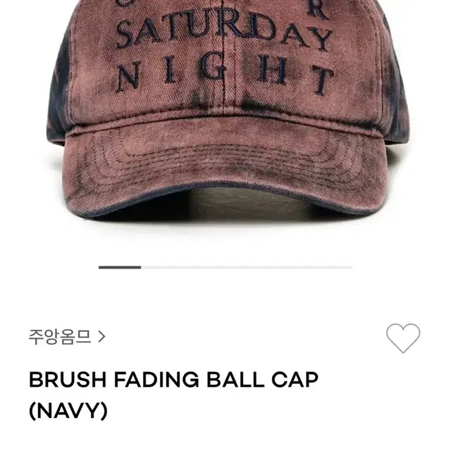 주앙옴므 BRUSH FADING BALL CAP DARK NAVY