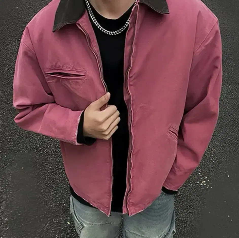 Pink work jacket Calhart M L