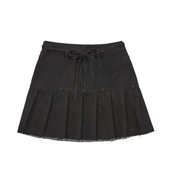 러브이즈트루 DN DENIM SKIRT (BLACK)