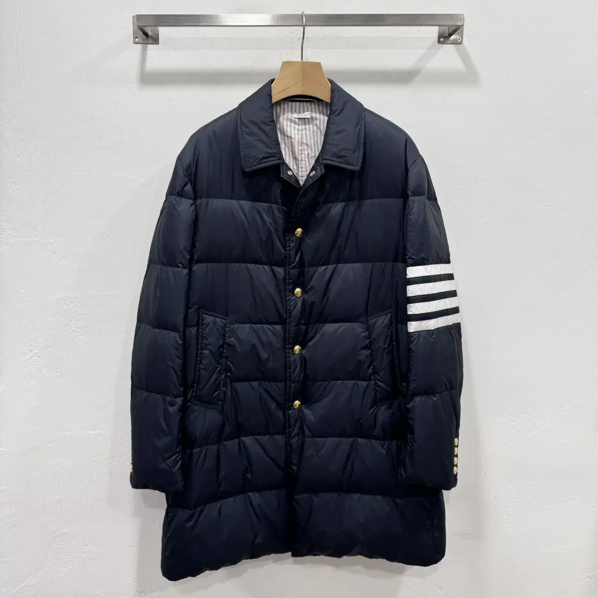 Thom Browne Diagonal Full-length Padding Coat / 4