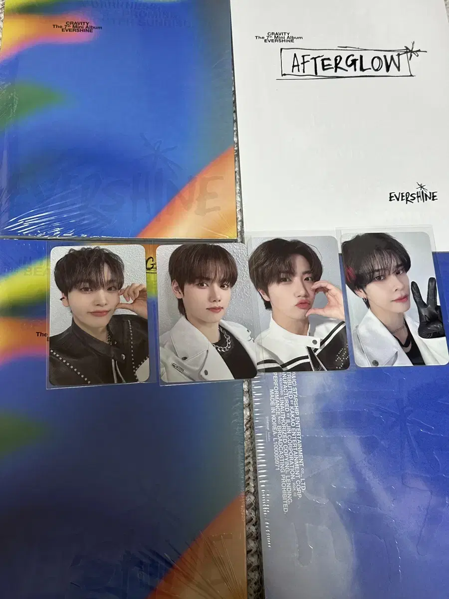 Cravity unreleased photocard Chapter 4 (Junmin Hyeongjun Minhee Wonjin Allen) + sealed album Chapter 4