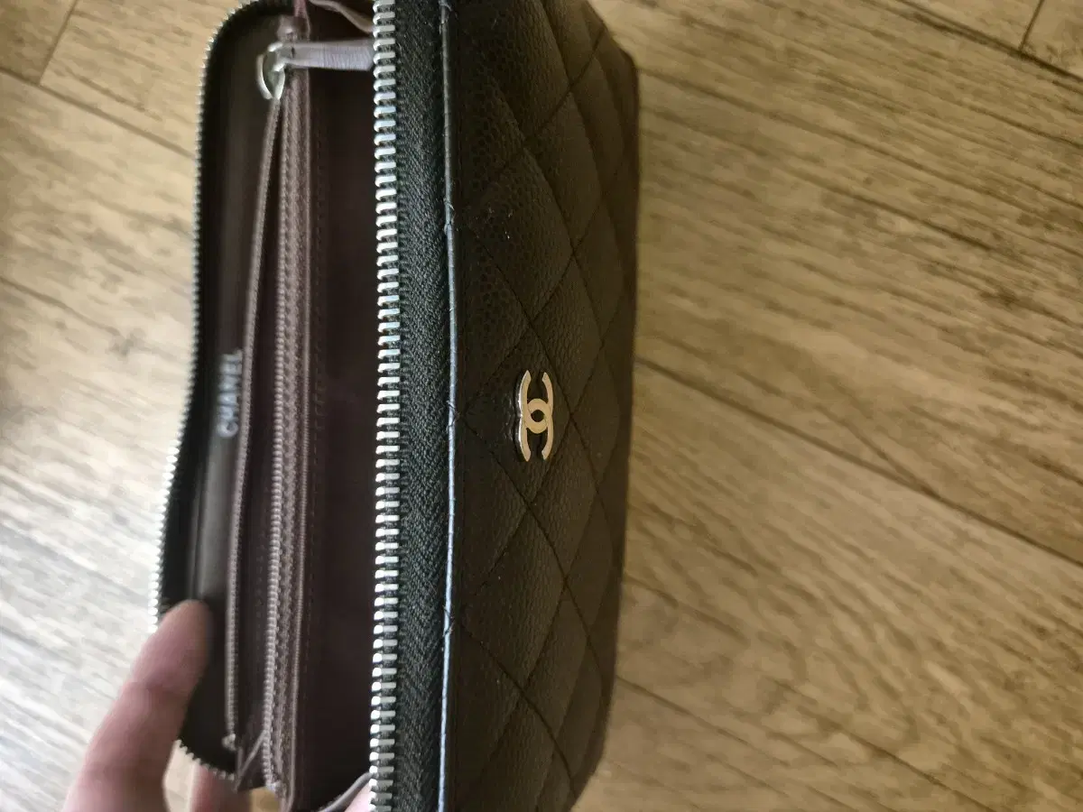 ChanelSilverFolded Wallet