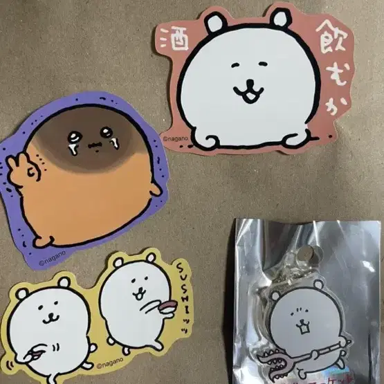 농담곰 키링 스티커