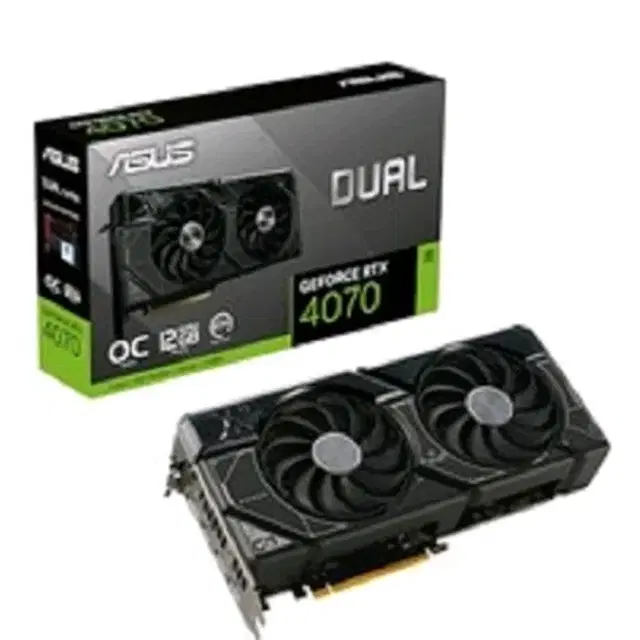 ASUS DUAL 지포스 RTX 4070 O12G OC D6X 12GB