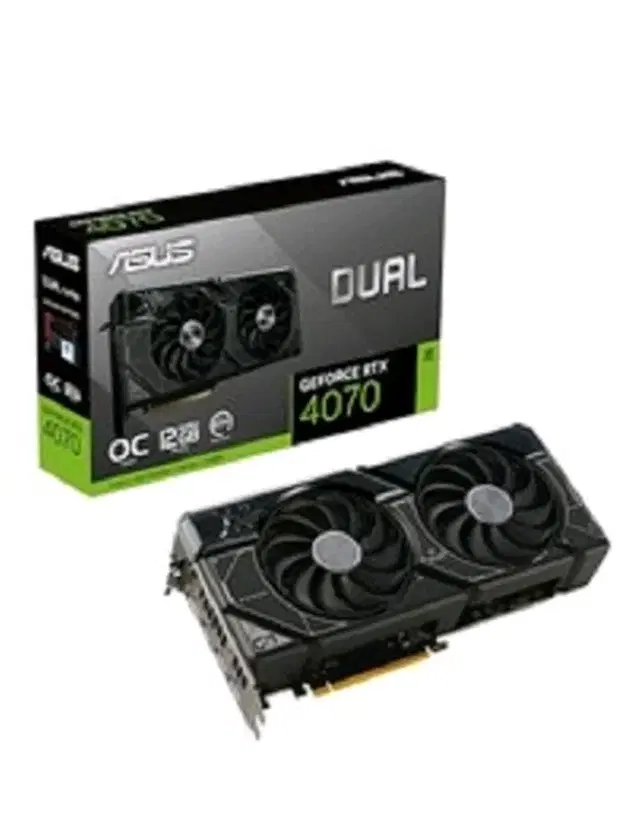 ASUS DUAL 지포스 RTX 4070 O12G OC D6X 12GB