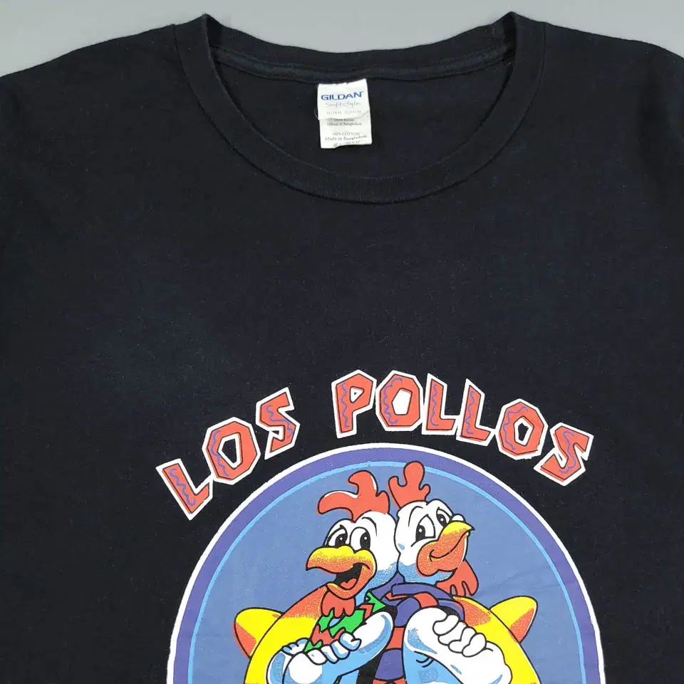 길단 블랙 LOS POLLOS HERMANOS 멕시칸 치킨 프린팅 키치