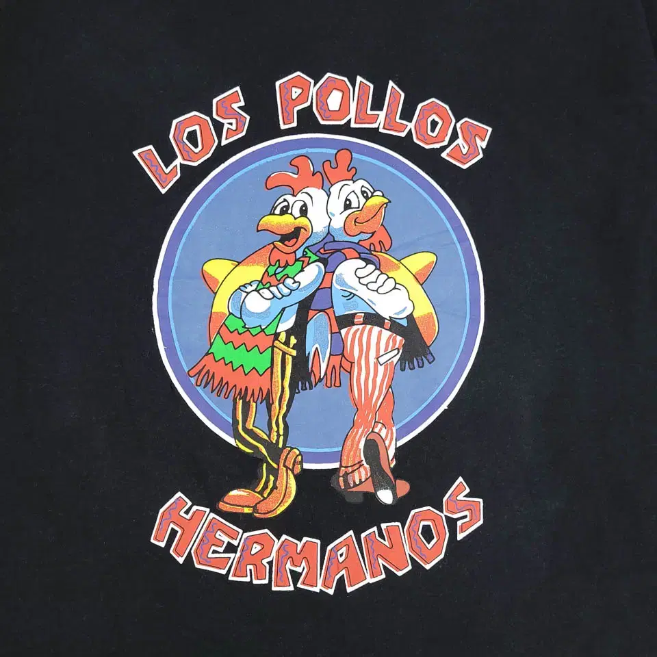 길단 블랙 LOS POLLOS HERMANOS 멕시칸 치킨 프린팅 키치