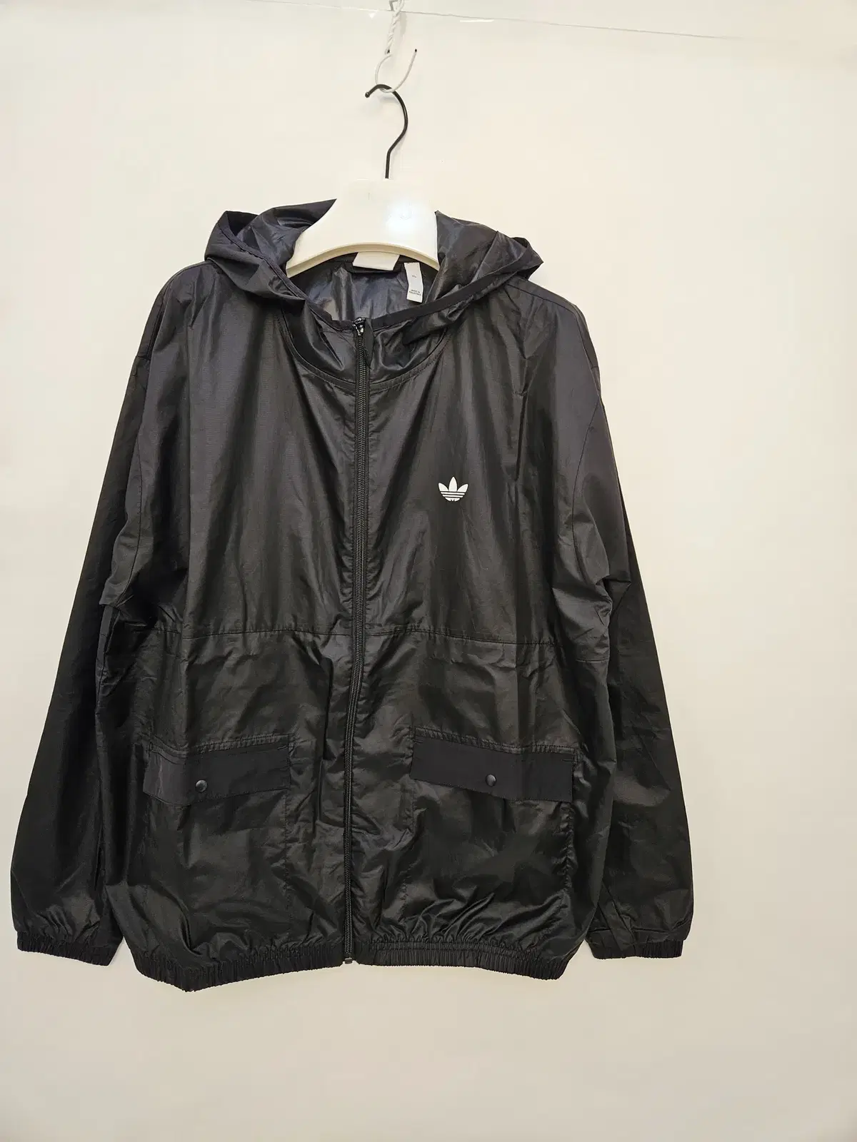 Adidas Original Logo Hooded Windbreaker Men's Jacket for sale.