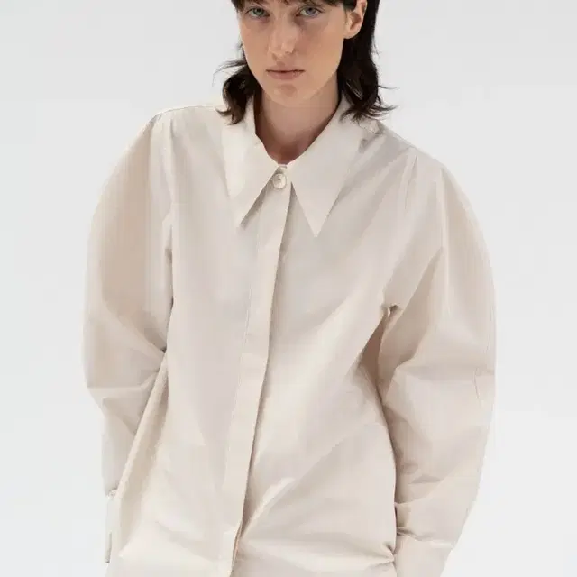 르 le volume sleeve cotton shirt(ivory)