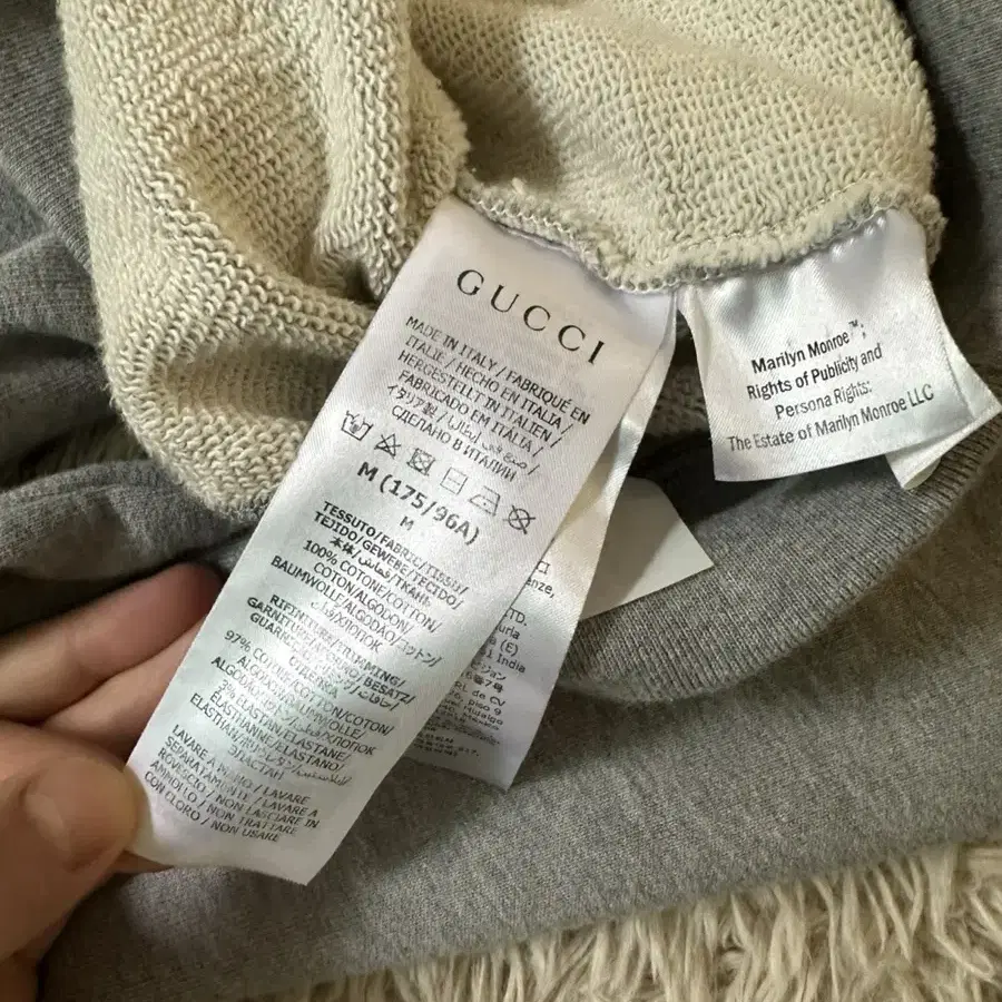 구찌 Gucci 마릴린 먼로 캣 프린트 후드 Size : M