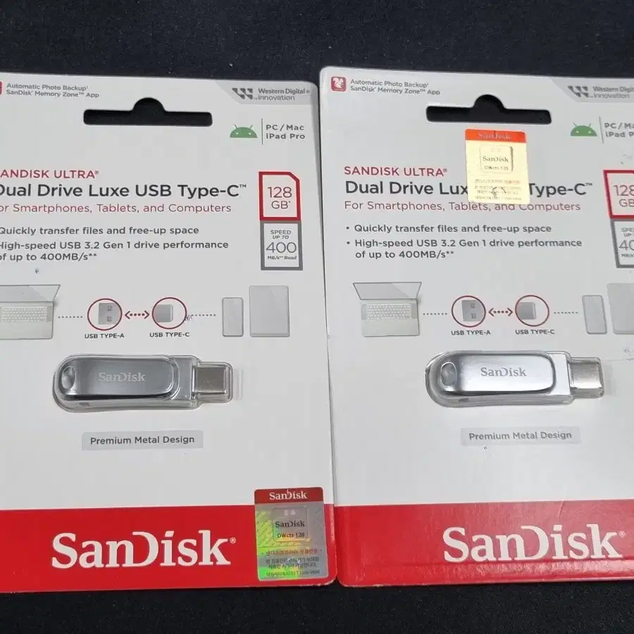 샌디스크 Dual Drive Luxe USB Type-C 128GB