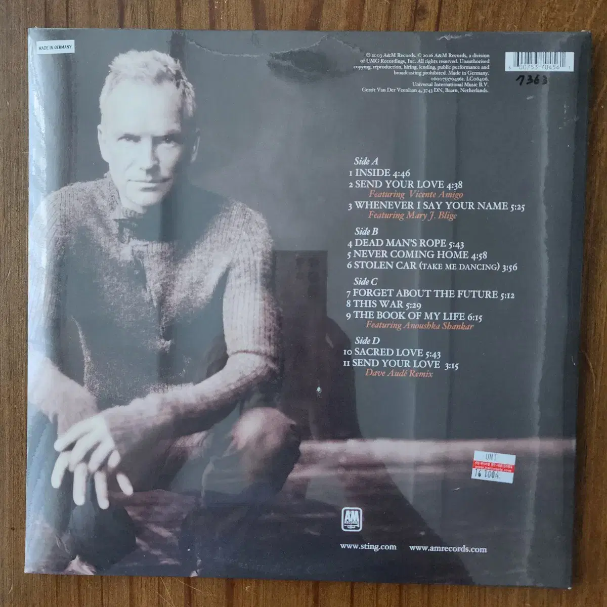 스팅 (sting) / 미개봉 2 LP