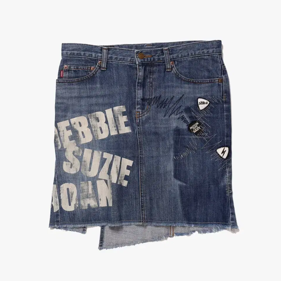 Hysteric Glamour Patch Work Denim Skirt