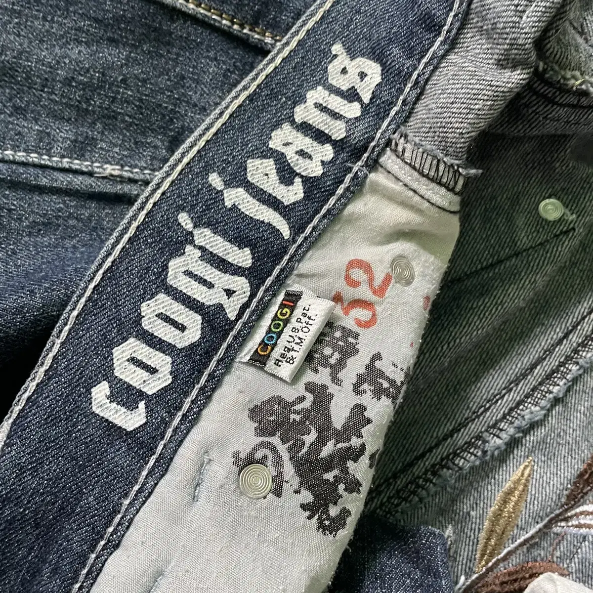 Coogi 쿠기 청바지 데님 반바지 팬츠