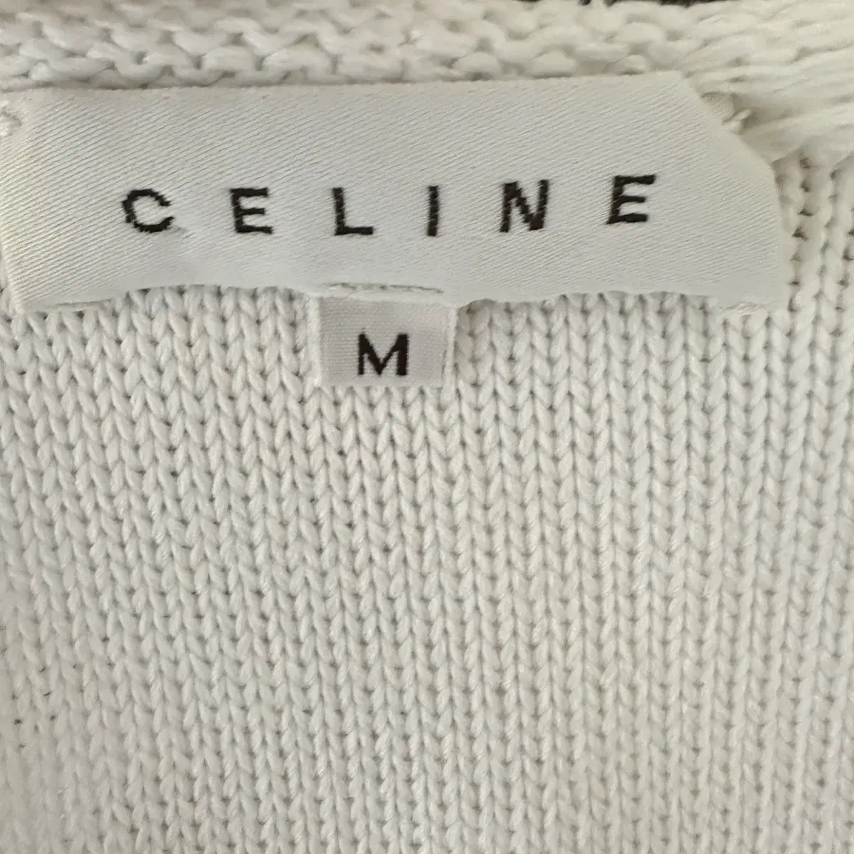 셀린느 celine 로고 마카담 니트 조끼