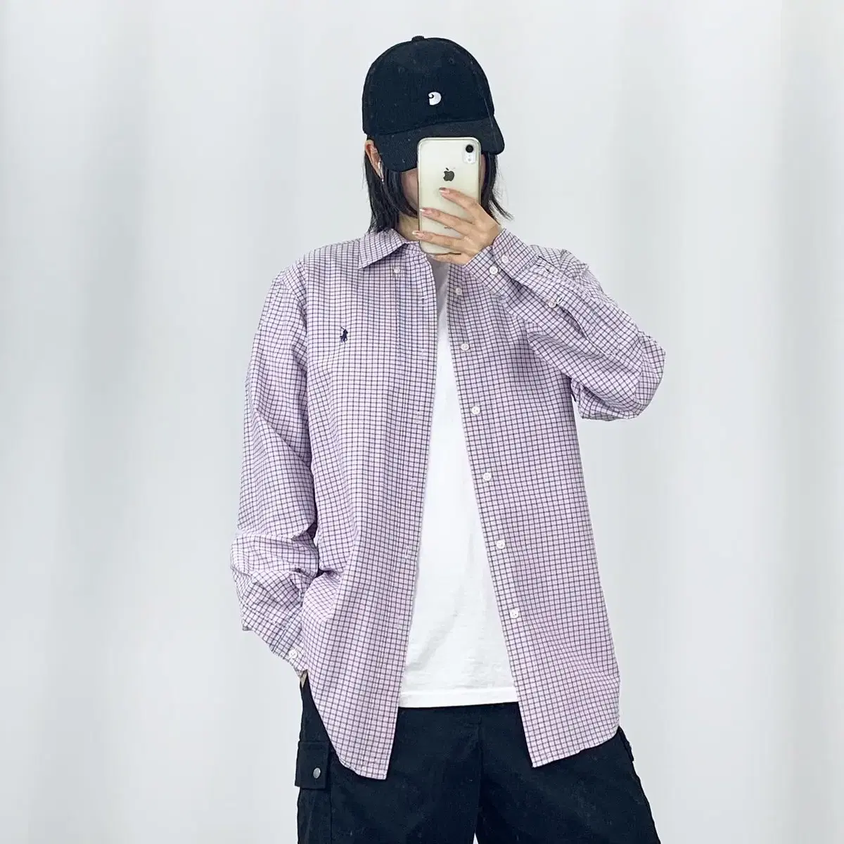 [L]Polo Pink Zan Check Shirt CH4855