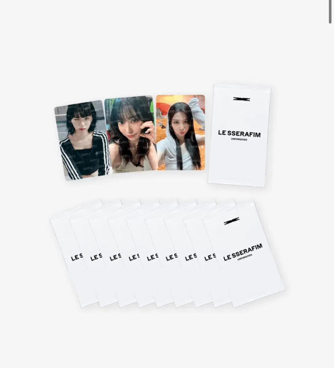 Le sserafim unsealed10 sets of photocards unsealed