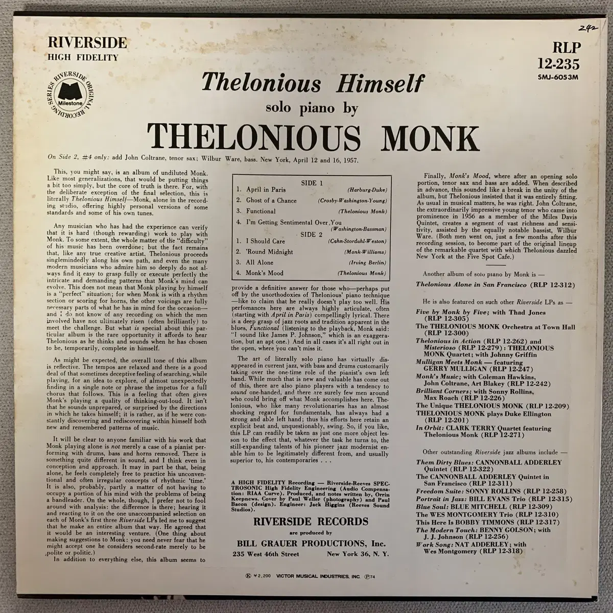 [JAZZ] Thelonious Monk - Thelonious ...