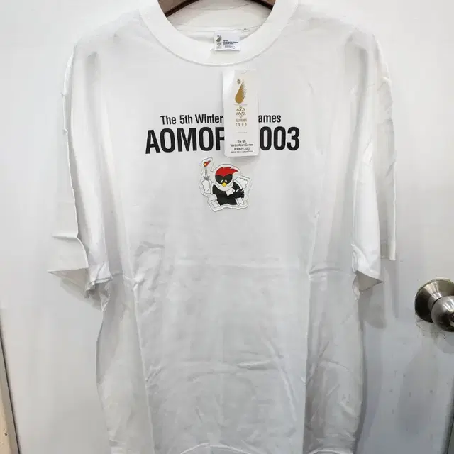 105,XL,새상품 )) AOMORI 2003 동계 아시안 반팔티셔츠!