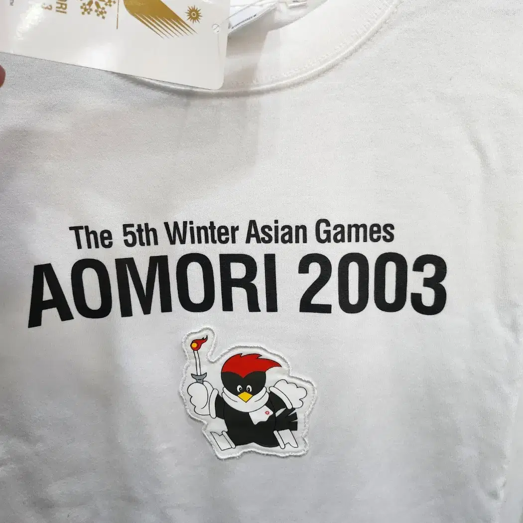 105,XL,새상품 )) AOMORI 2003 동계 아시안 반팔티셔츠!