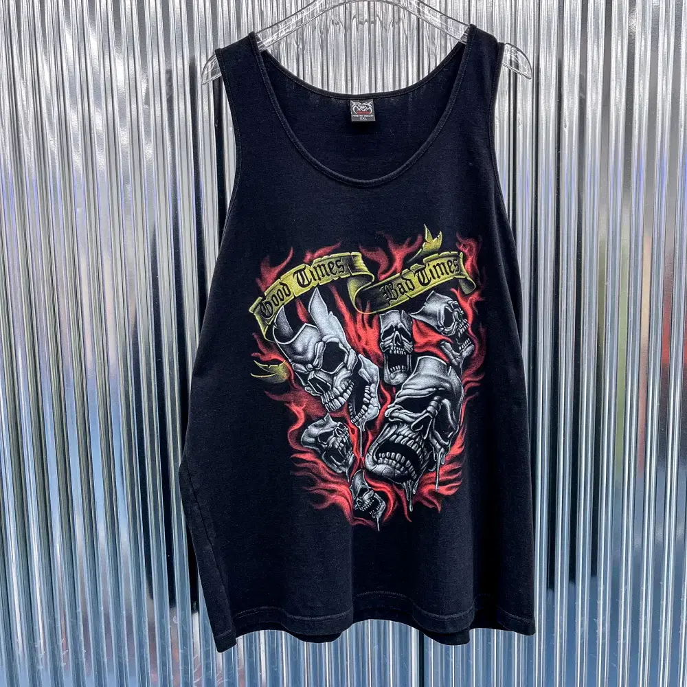 [NEW] Rockbolution Skull Print Sleeveless (Domestic XL) AK880