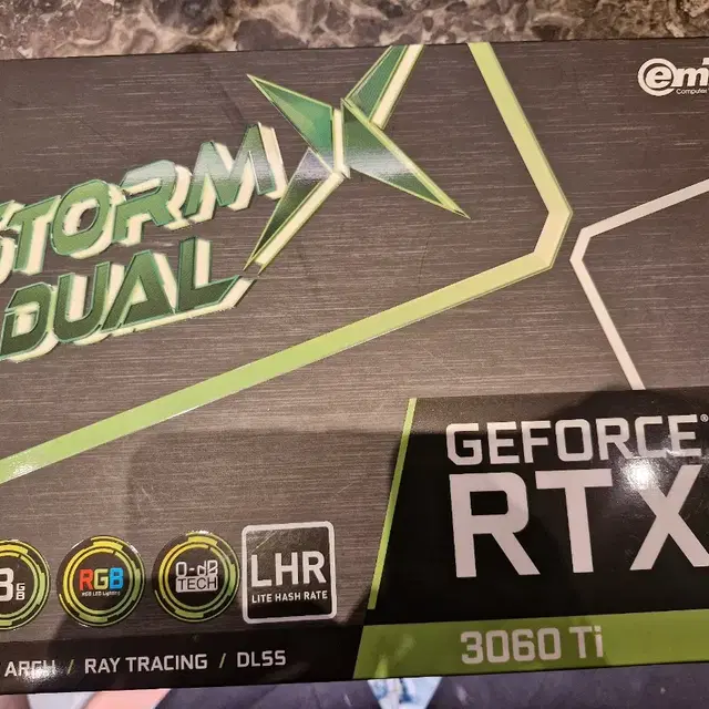 NVIDIA rtx3060ti 팝니다 거의 새제품 319000원 택포