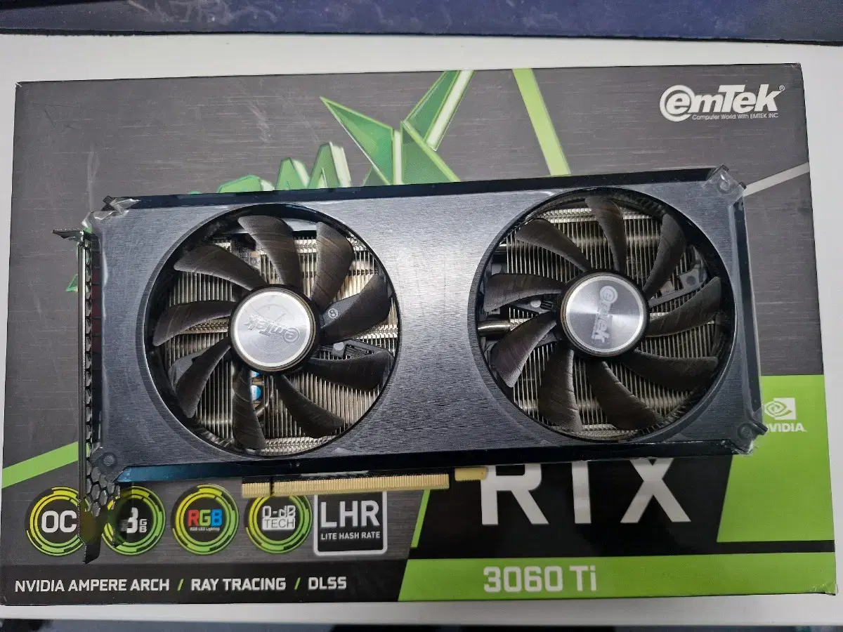 NVIDIA rtx3060ti 팝니다 거의 새제품 319000원 택포가격