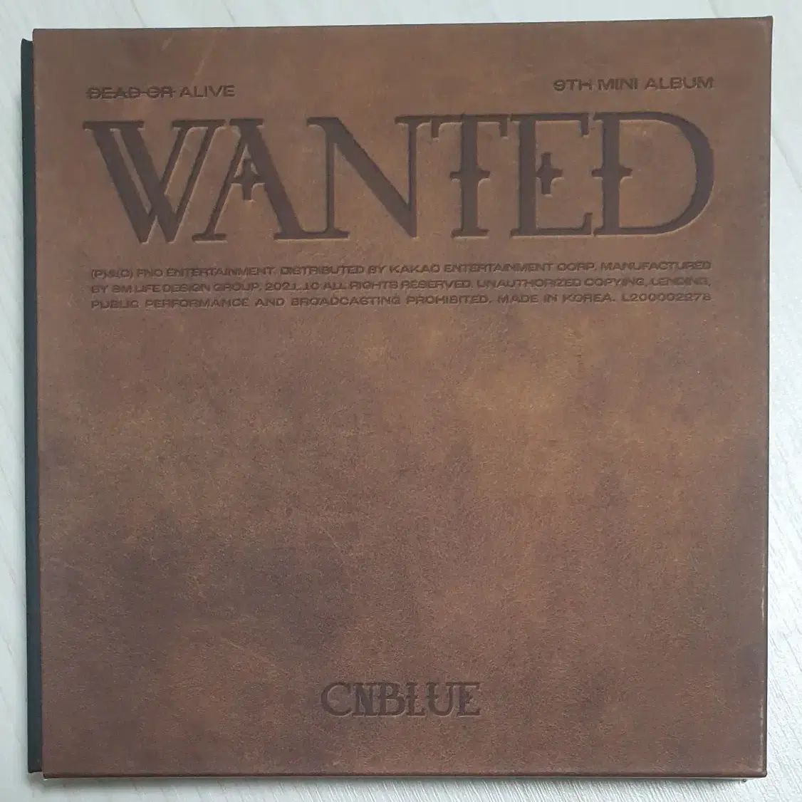 씨엔블루 CNBLUE 9집 앨범 WANTED alive (개봉)