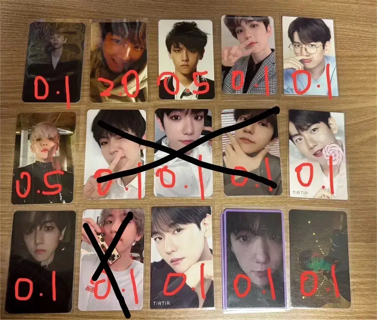 Baekhyun,D.O. photocard sells