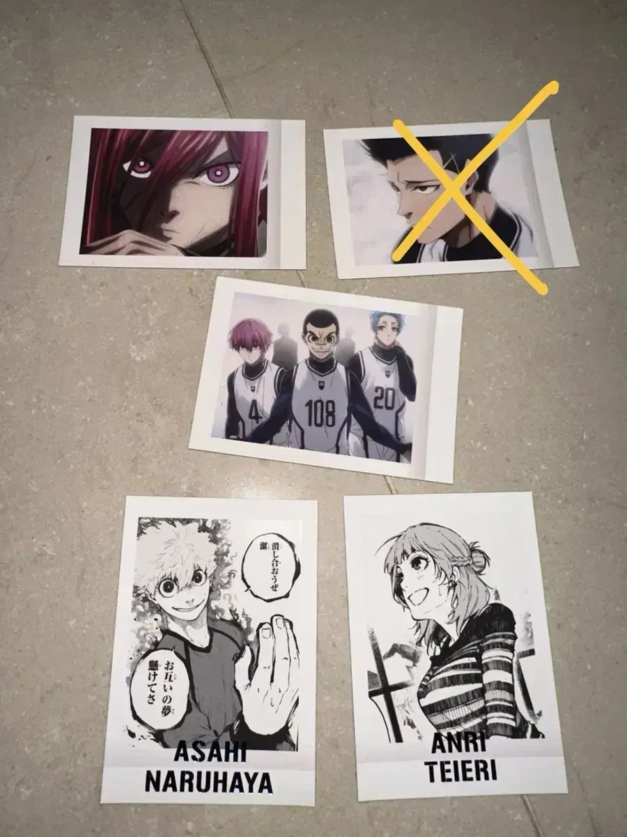 BLUELOCK Pasha kard Chigiri Shoei Teiei Naruhaya polaroid Bulk