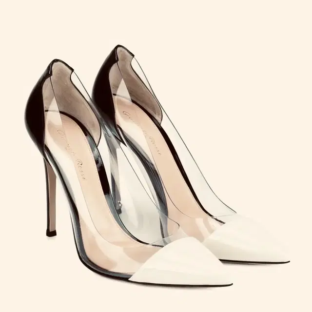 Gianvitto Rossi 지안비토로씨 plexi100 투톤 하이힐